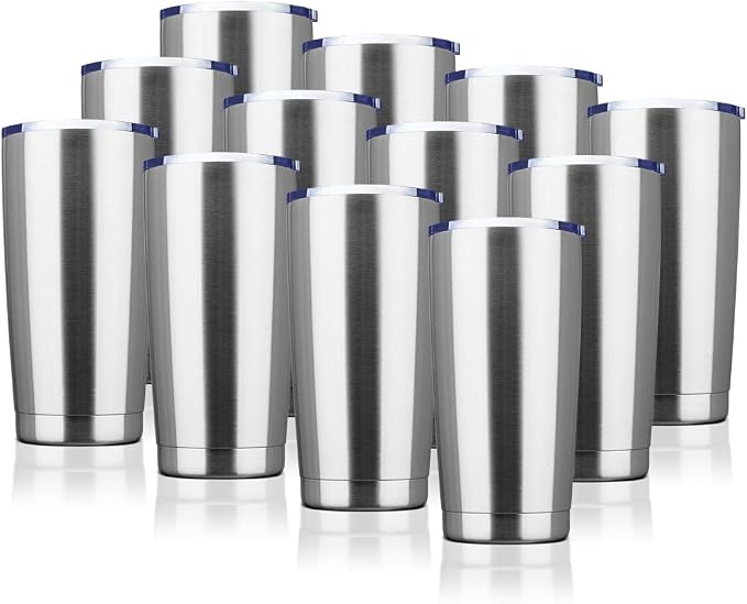 20oz Tumbler Bulk Stainless Steel Vacuum Insulated Tumblers by VisittheEcoMozz