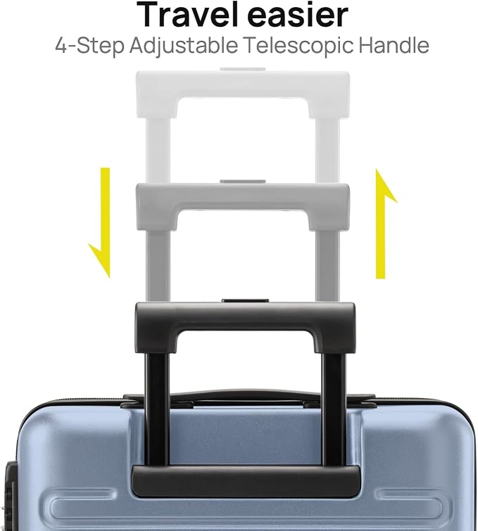 Carry on Luggage 22 X 14 X 9 Airline Approved, 20 Inch Luggage - Image 3