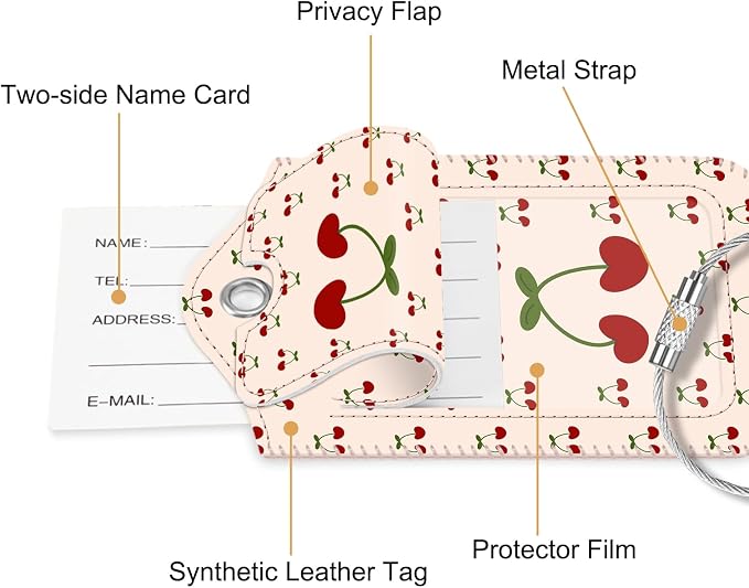 Fintie Luggage Tags, Privacy Cover ID Label - Image 4
