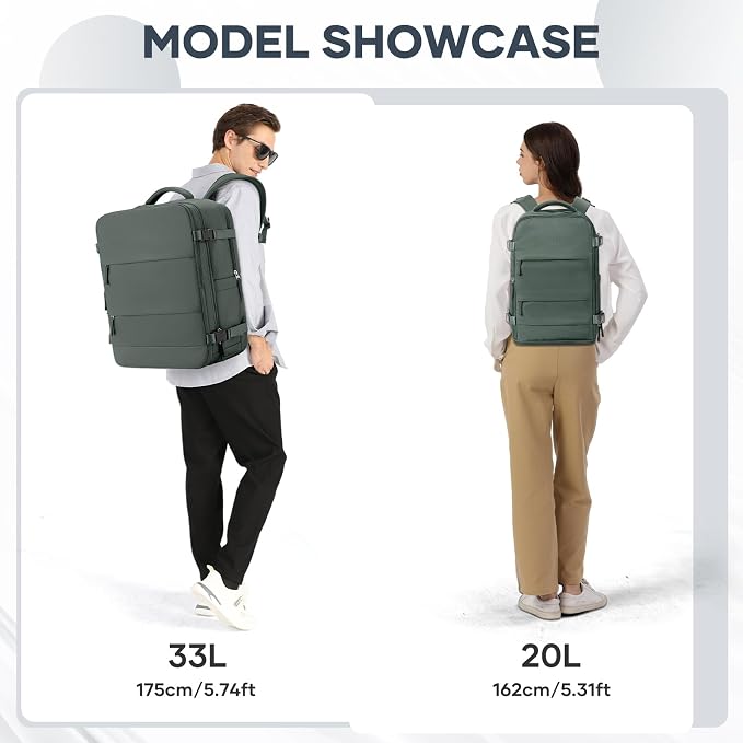 coowoz Large Travel Backpack Carry On - Image 8