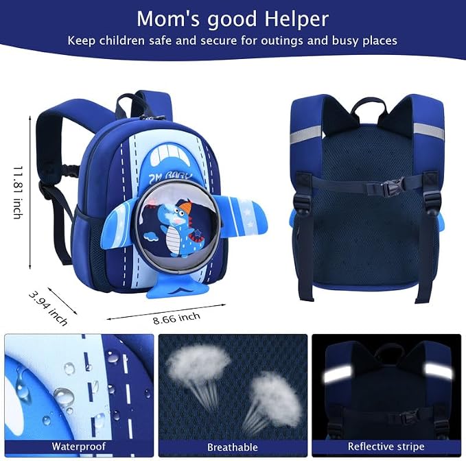 Padgene Toddler Harness Backpacks Safety Leash Kids Anti Lost Kindergarten - Image 4