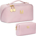 Birthday Gifts for Women Teen Girl, Personalized Initial Makeup Organizer Bag by Unknown