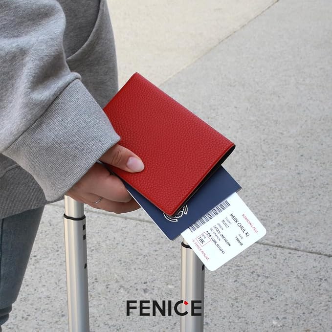 Fenice Classic Passport Cover Holder Wallet Case - Image 4