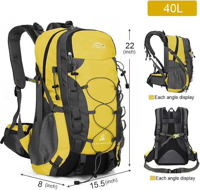 INOXTO lightweight Hiking Backpack 35L/40L Hiking Daypack - Image 3