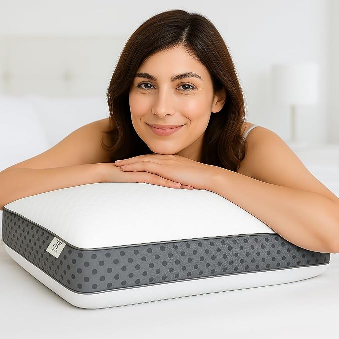 Royal Therapy Memory Foam Pillow, Queen Pillow Neck Pain Relief, Neck and by ROYALTHERAPY