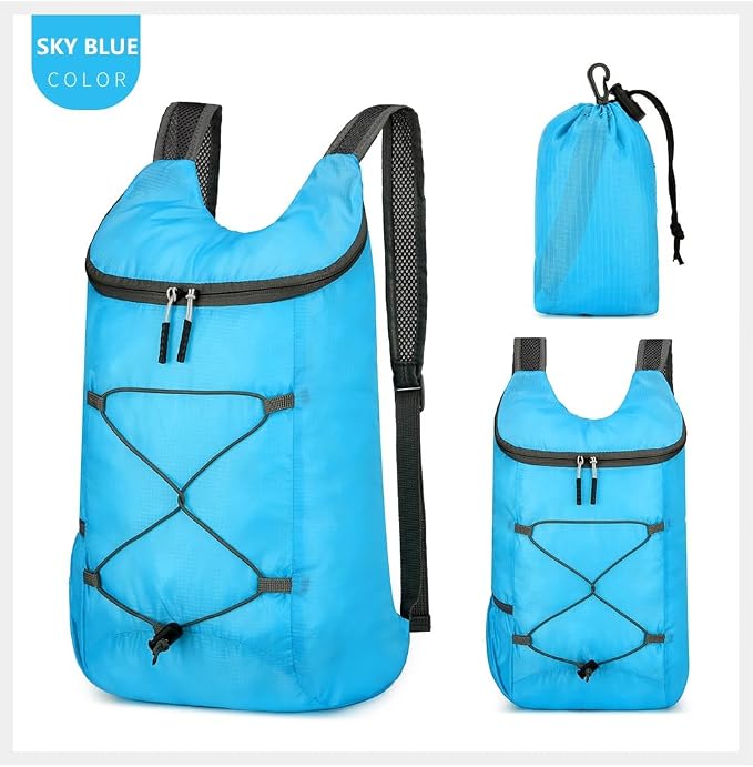 16L Hiking Daypack Lightweight Foldable Travel Backpack Water Repellent Camping - Image 2