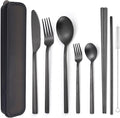 AARAINBOW 6 Pieces Stainless Steel Flatware Set Portable Reusable Cutlery Set by AARAINBOW