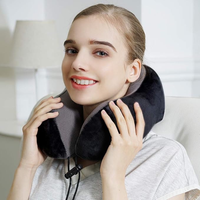 Travel Pillow, Best Memory Foam Neck Pillow Head Support Soft Pillow - Image 3