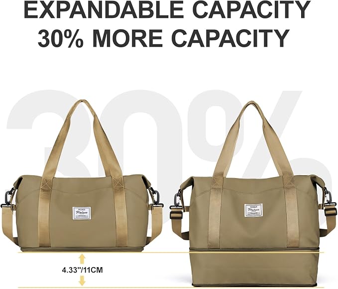 Travel Duffel Bag, Sports Tote Gym Bag, Shoulder Weekender Overnight Bag - Image 7