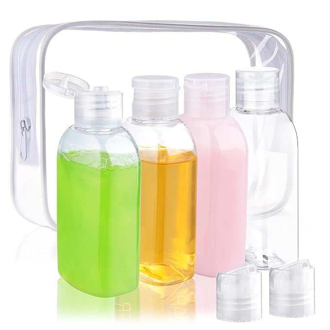 Cosywell Travel Shampoo Bottles 4pcs 3.4oz TSA Approved Leak Proof Empty by Cosywell