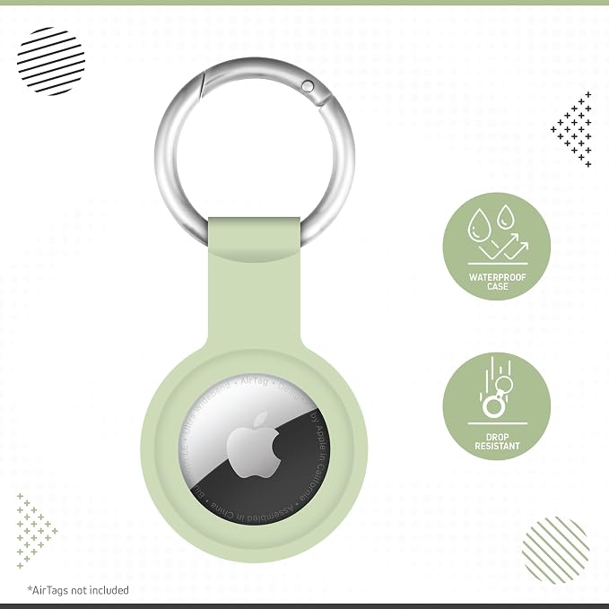 CHARGEWORX Air Tag Holder 4-Pack – Silicone Protective Keychain Holders - Image 3
