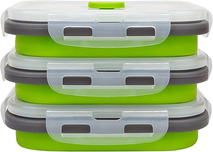 CCyanzi 3piece Collapsible Food Storage Containers by CCyanzi