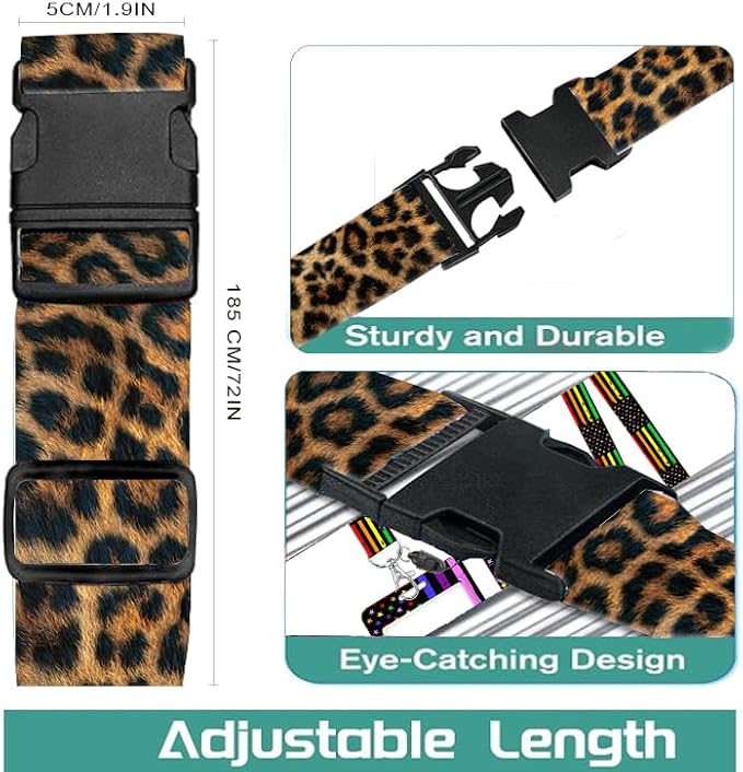 Luggage Straps for Suitcases Travel Belt Accessories, Cute Suitcase Strap - Image 2