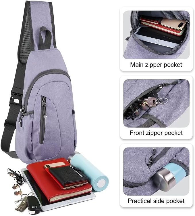 TITECOUGO Small Sling Bag, Lightweight Crossbody Backpack - Image 2