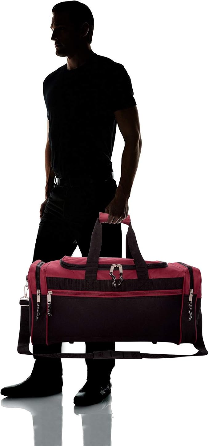 DALIX 21" Blank Sports Duffle Bag Gym Bag Travel Duffel - Image 7