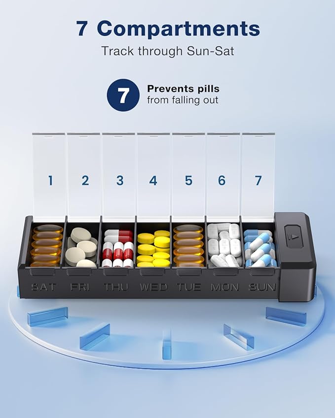 HEIYING 7 Days Pill Organizer - Image 5