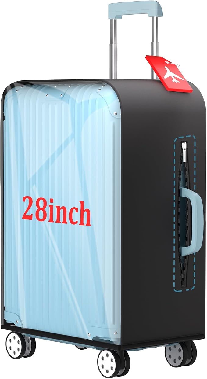 Upgraded Clear TPU Luggage Cover Protector by YHOUSE