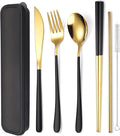 AARAINBOW 6 Pieces 18/8 Stainless Steel Flatware Set Portable Reusable Cutlery by AARAINBOW