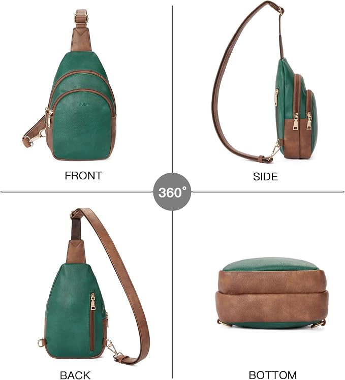 Telena Small Sling Bag for Women Leather Crossbody Fanny Packs Chest Bag for - Image 7