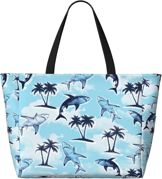 Beach Bag for Women Beach Tote Bag Waterproof Sandproof Large Bags - Image 2