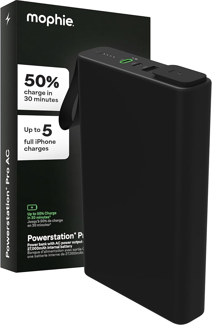 mophie powerstation pro AC-27, 000 mAh External Battery compatbile by mophie