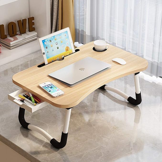 Lap Desk with Storage Drawer, Holders - Image 2