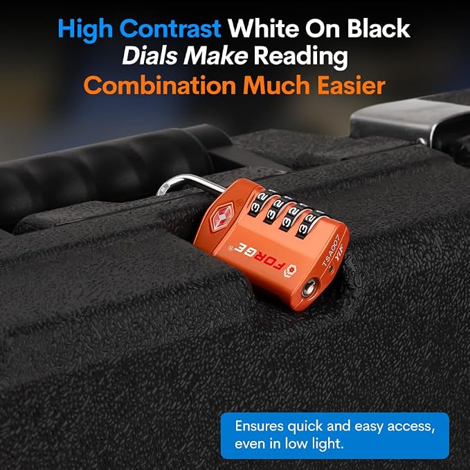 Forge Travel Lock, TSA Approved Luggage Locks - Image 6
