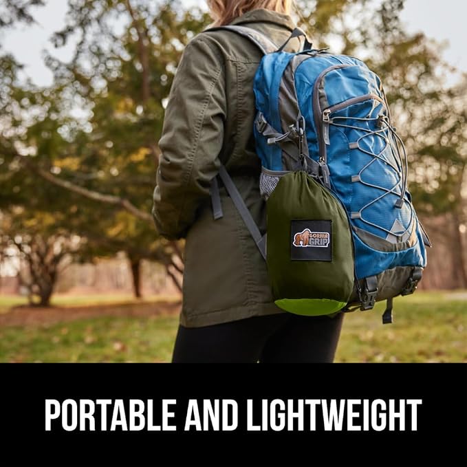 GORILLA GRIP Durable Portable Camping Hammock, Holds 400lbs - Image 6