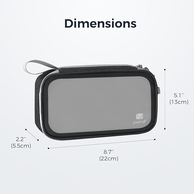 pack all Clear Electronic Organizer, TPU Cable Organizer Bag, Compact Cord - Image 6