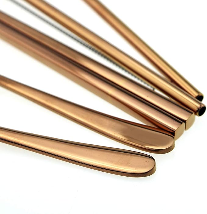 7 Pcs Portable Flatware Set, 304 Stainless Steel Cutlery Set Travel Utensils - Image 4