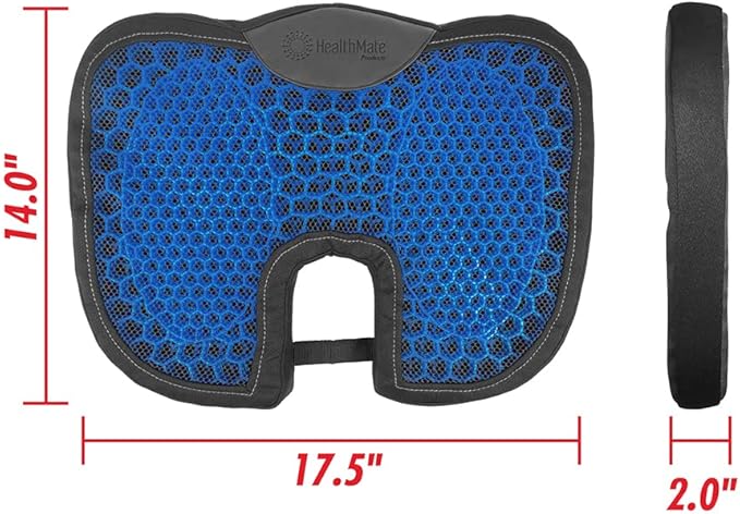 HEALTHMATE IN9115 Comfy Gel Coccyx Cushion Gel Seat Cushion - Image 3