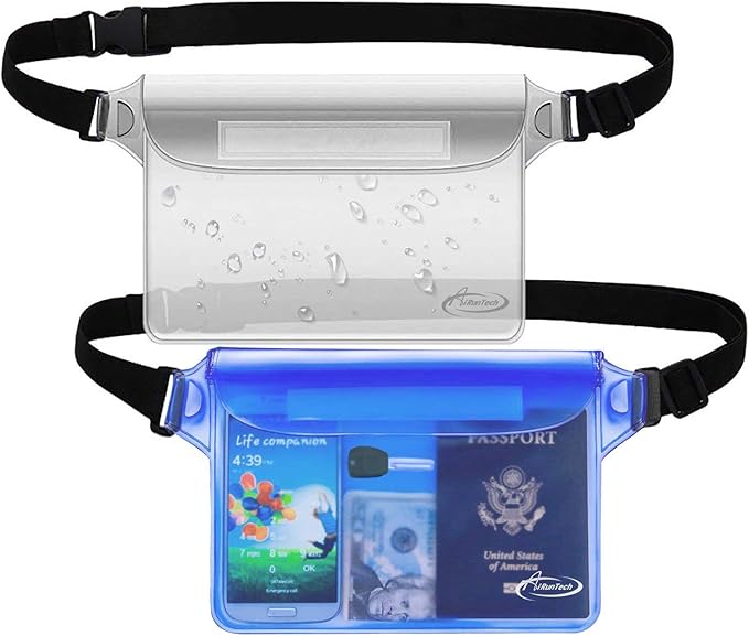 AiRunTech Clear Fanny Pack Waterproof, Beach Cruise Ship Essential Accessories by AiRunTech