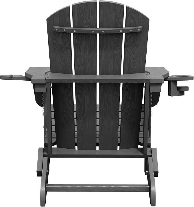SERWALL Foldable Adirondack Chair, HDPE Adirondack Chair - Image 13