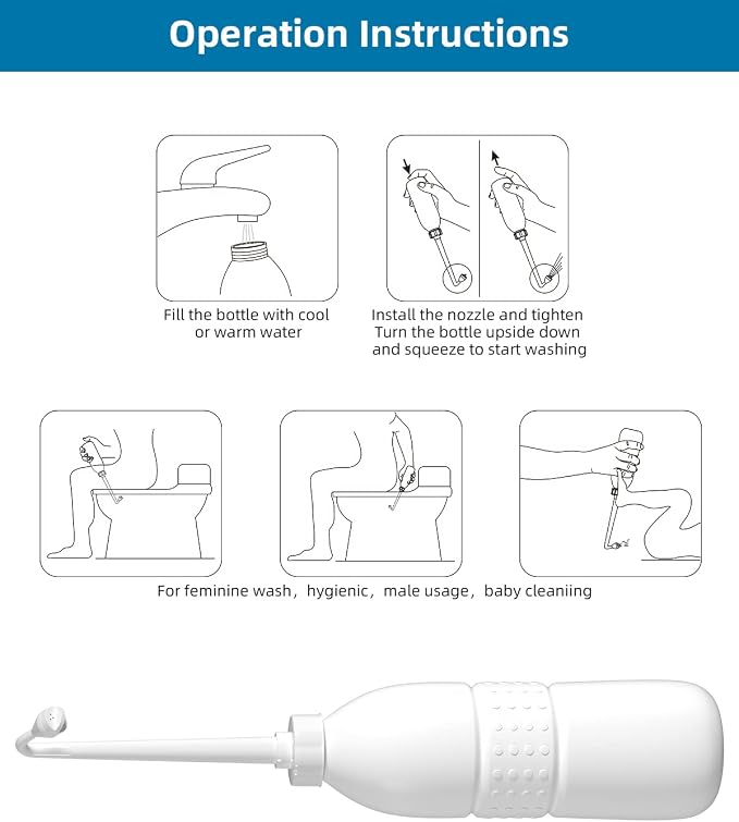 Hibbent Portable Bidet for Travel, Handheld Travel Bidet for Personal Hygiene - Image 5
