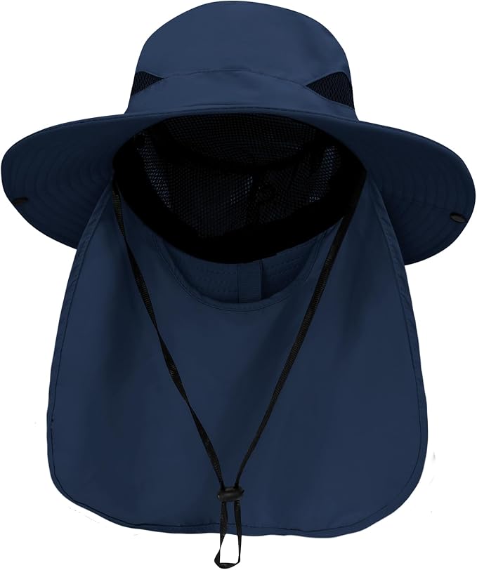 PFFY Sun Bucket Hats for Men Women 3” Wide Brim UPF 50+ Fishing & Beach Hat by PFFY