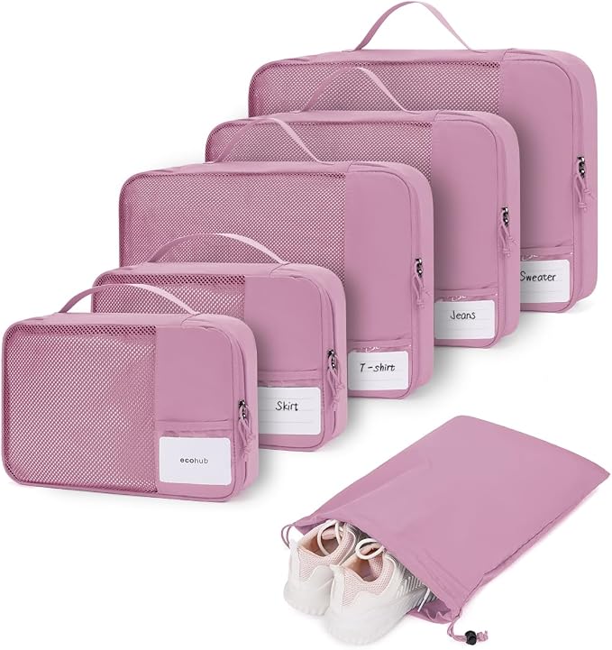 ECOHUB 4 Set /6 Set Packing Cubes by ECOHUB