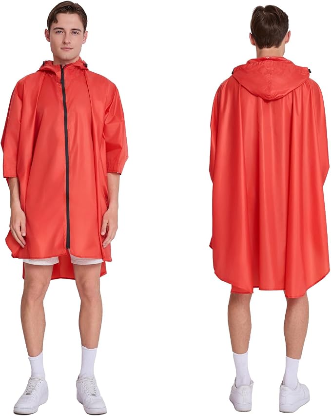 Cloak raincoat Unisex poncho Adult hooded men and women - Image 2