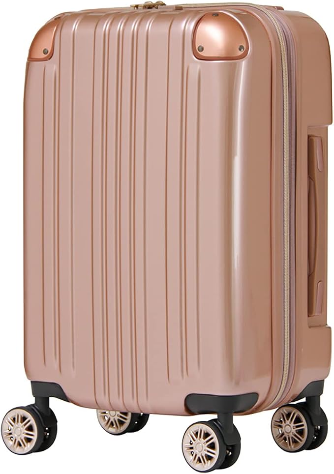 LEGEND WALKER Hardside Expandable Zipper Luggage, Rose Gold, 5122-55-RGD by LEGENDWALKER
