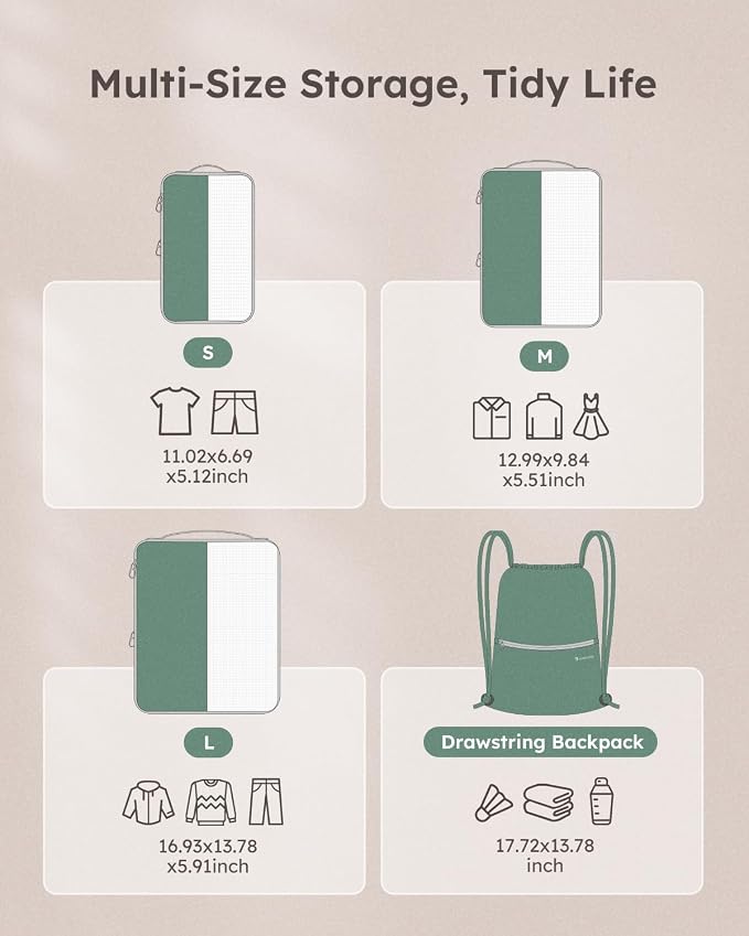 4 Set Compression Packing Cubes - Image 5