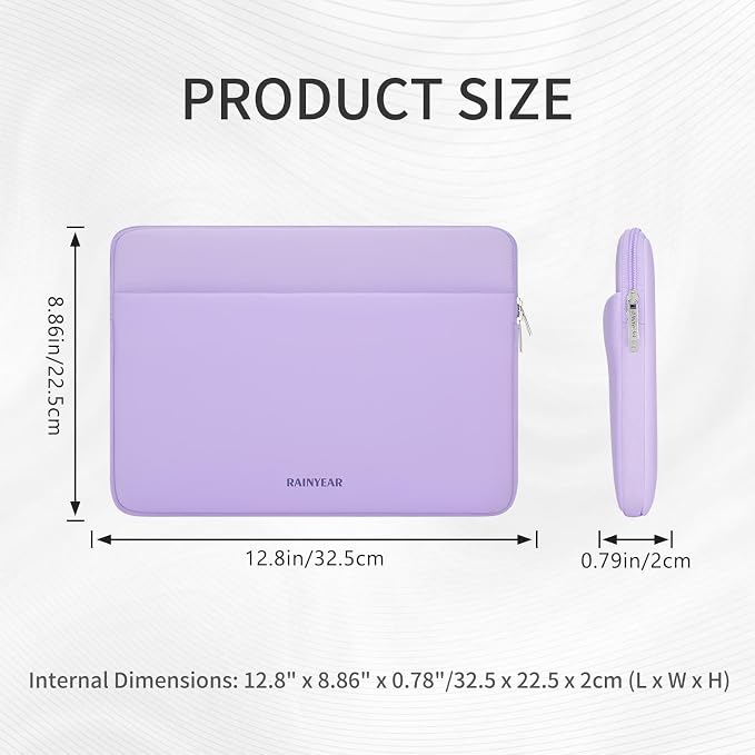 RAINYEAR Laptop Sleeve Case 11-13 Inch, Protective Portable Case - Image 5