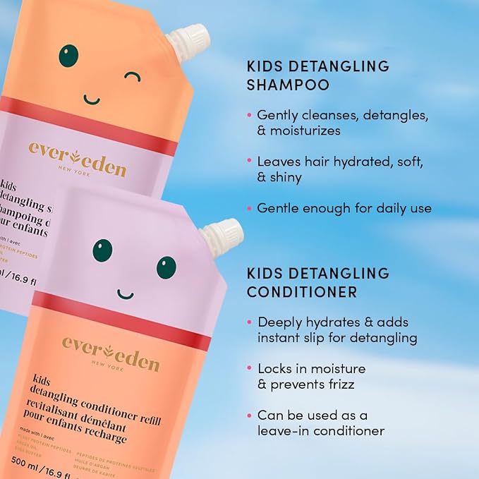 Evereden Kids Shampoo Refill, 16.9 fl oz | Detangling, Non-Toxic Ingredients | - Image 3