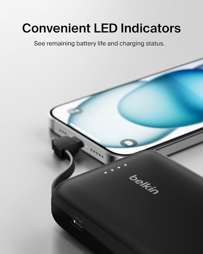 Belkin Portable Charger, Power Bank 10000 mAh - 20W Fast Charge USB-C Power - Image 10