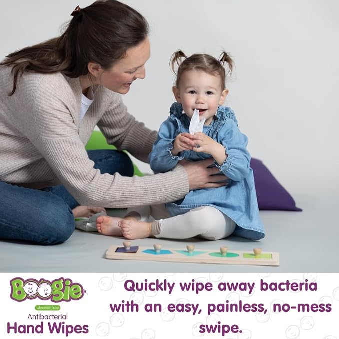 Antibacterial Hand Wipes by Boogie, Alcohol Free, Hypoallergenic and - Image 6