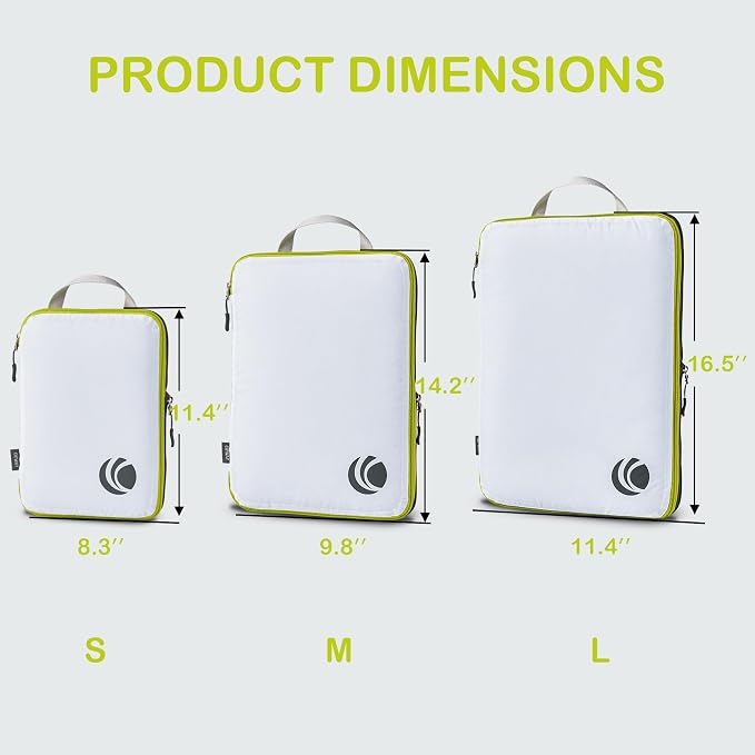 Cipway Compression Packing Cubes, Ultralight Luggage Organizer Bags, Travel - Image 4