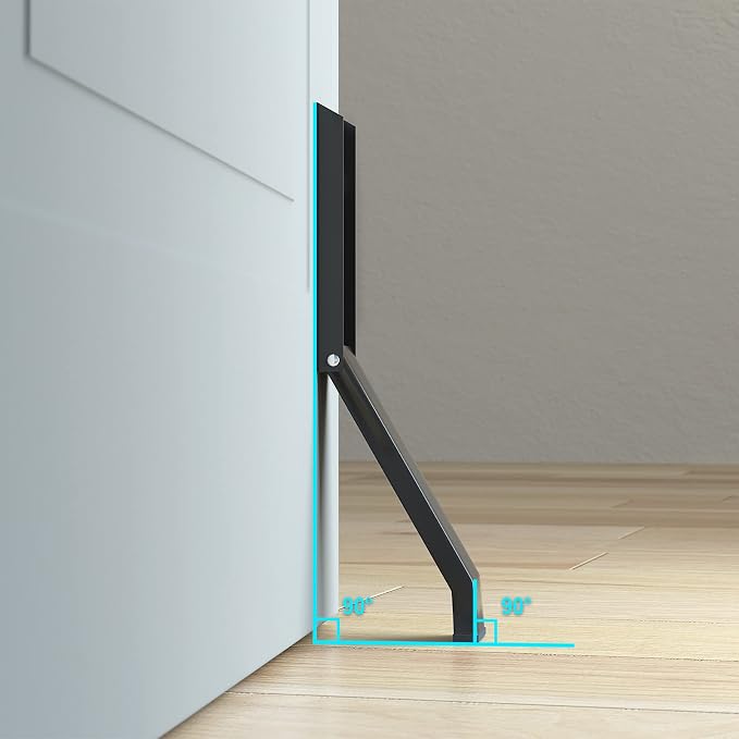Door Stopper, Door Holder, No Drilling Door Stoppers, Easy Pedal Kick Down Door - Image 6