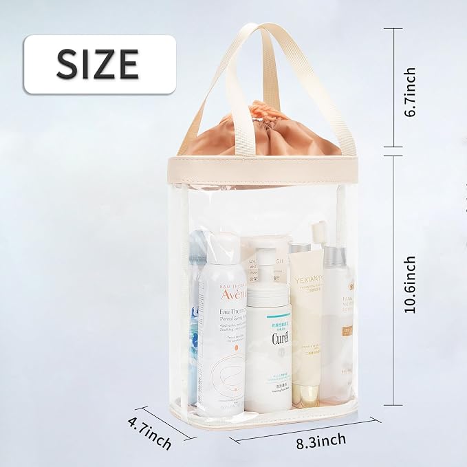 Travel Toiletry Bag, TSA Approved Toiletry Bag, Waterproof Clear Bag Cosmetic - Image 2