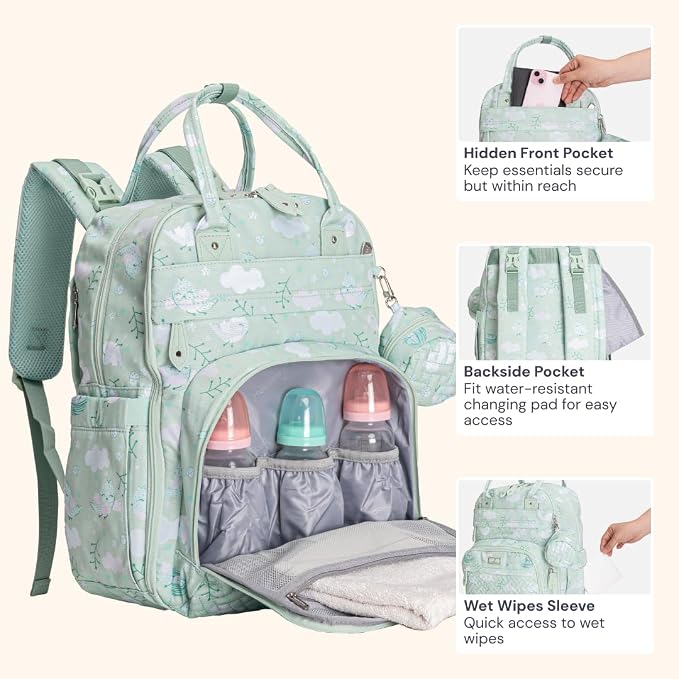 BabbleRoo Diaper Bag Backpack - Image 5