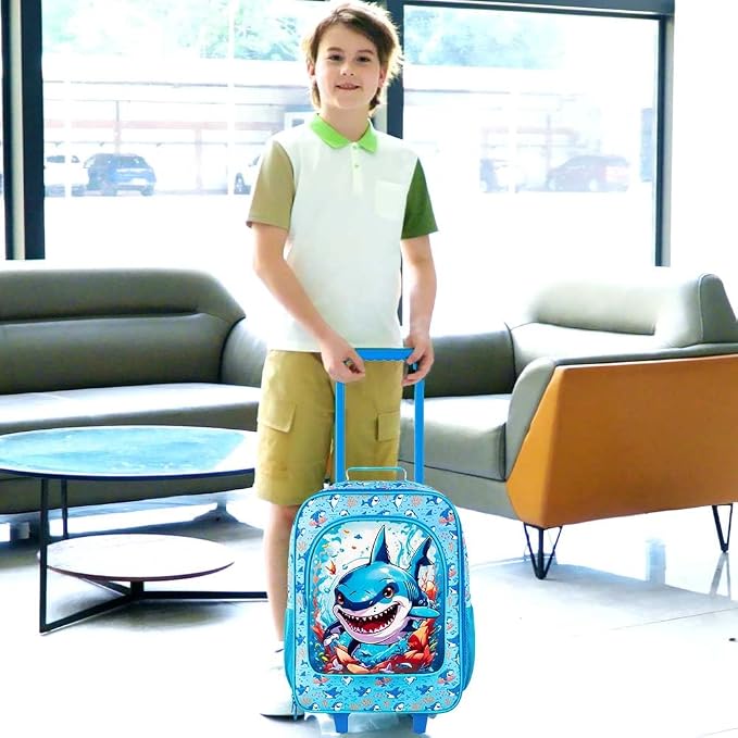 Kids Luggage for Boys Girls, Toddler Rolling Travel Carry on Suitcase - Image 6