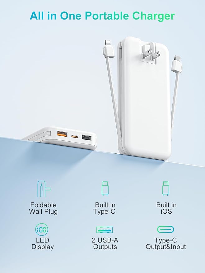 Portable Phone Charger, 12000mAh 22.5W Fast Charging Power Bank - Image 9