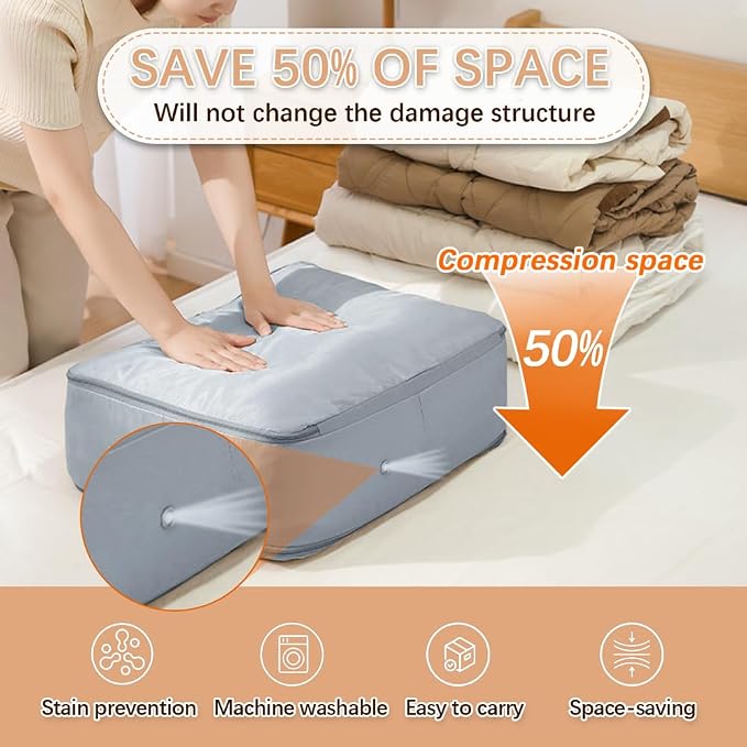 3PCS XL Ultra Space Saving Bags self compression organizer bags space saver bags - Image 2